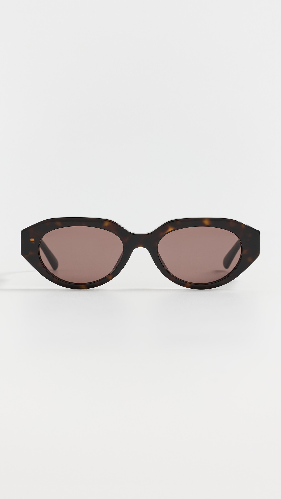 Gucci Oval Sunglasses Havana-Havana-Brown One Size | Shopbop