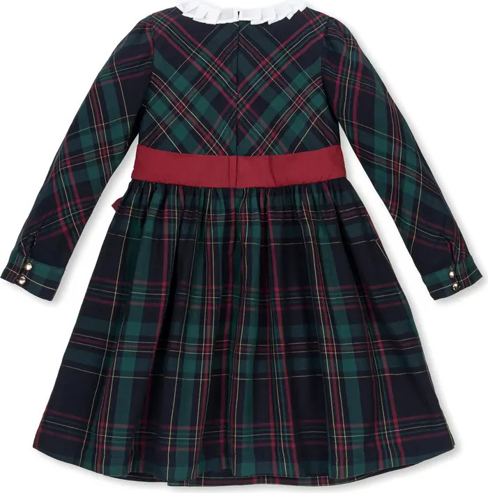 Kids' Organic Pleated Collar Dress with Sash | Nordstrom