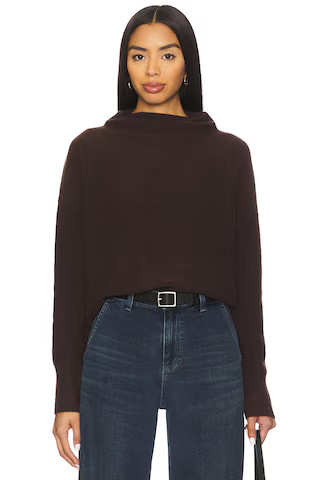 Vince Boiled Funnel Neck Pullover in Truffle from Revolve.com | Revolve Clothing (Global)