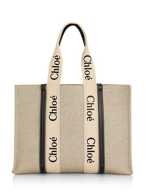 Large Woody Canvas Tote | Saks Fifth Avenue