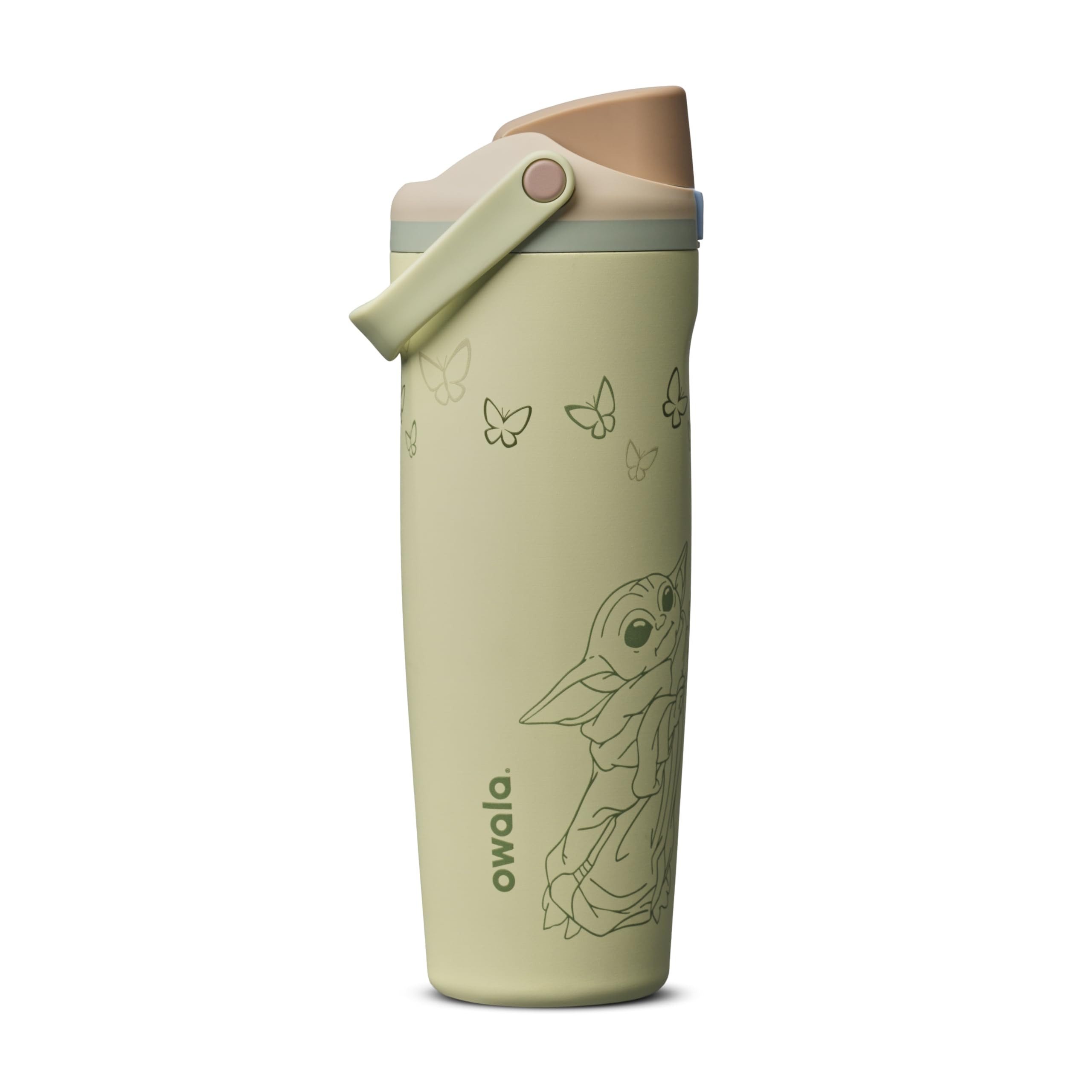 Owala Star Wars FreeSip Sway Insulated Stainless Steel Water Bottle with Two-Way Spout, Built-In Straw and Bucket Handle, Made for Travel, School, and Sports, 30oz, BPA Free, Leak Proof, GroGu | Amazon (US)