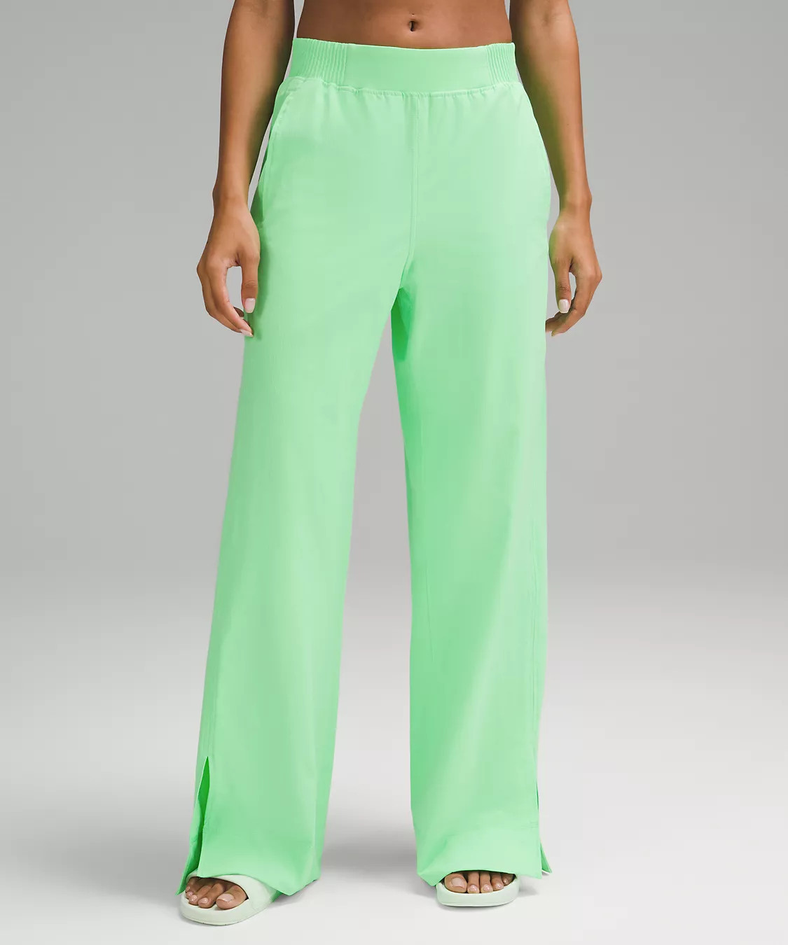 Stretch Woven Wide-Leg High-Rise Pant | Lululemon (US)