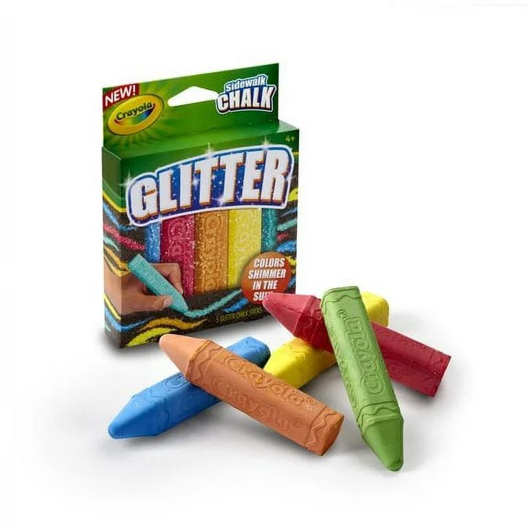 Crayola Special FX Glitter Washalble Sidewalk Chalk, 5 count | Walmart (US)