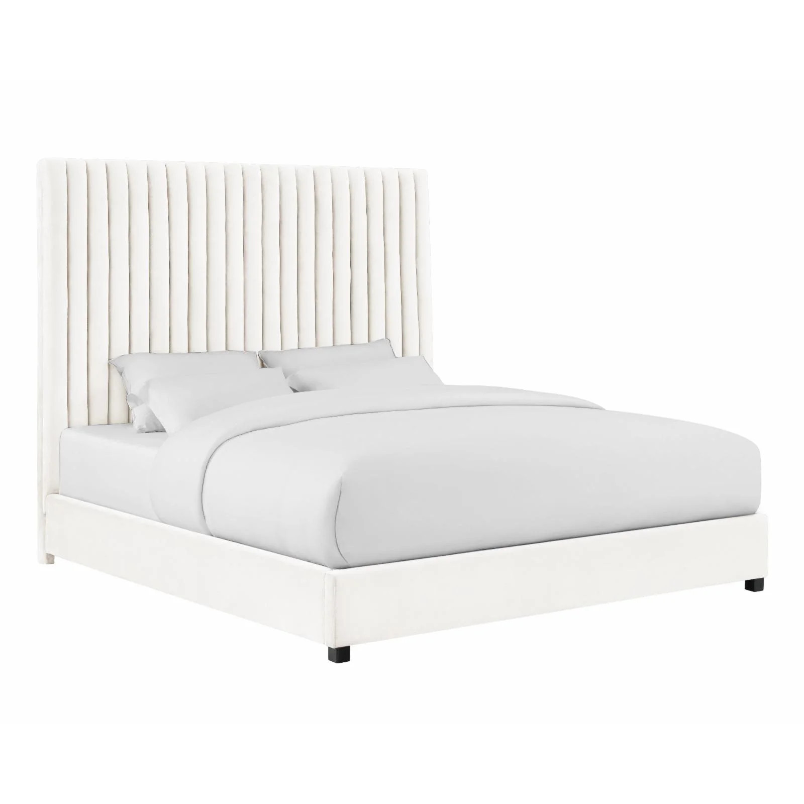 TOV Furniture Arabelle Velvet Upholstered Platform Bed | Walmart (US)