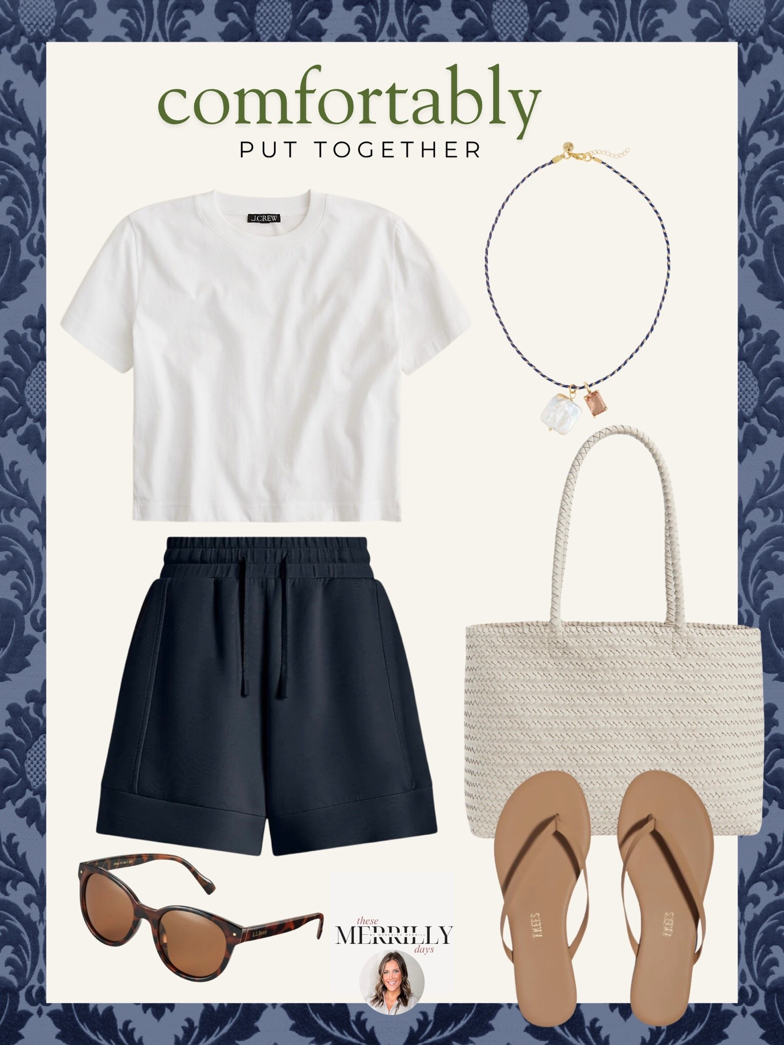 This is an effortless chic spring outfit idea that feels as good as it looks!💙 The white tee paired with navy shorts is the perfect balance of polished and relaxed, and I love how the neutral accessories pull it all together for everyday wear.

Spring outfit ideas, casual spring style, everyday outfit inspo, neutral spring outfit, navy and white outfit, comfortable chic, casual style, thesemerrillydays

#LTKootd #LTKActive #LTKSeasonal