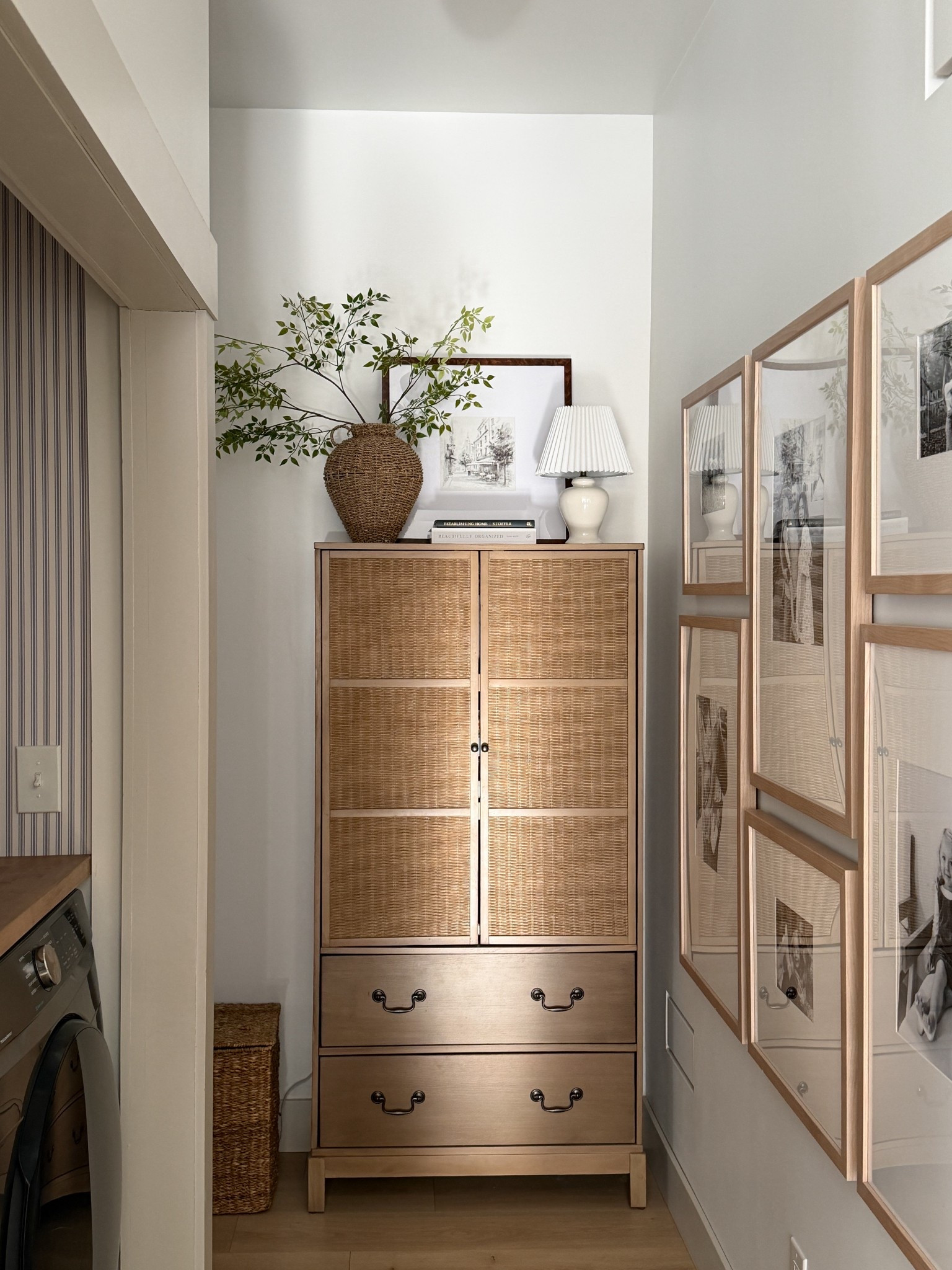 The lamp is thrifted and the vase is from hobby lobby!

#LTKHome