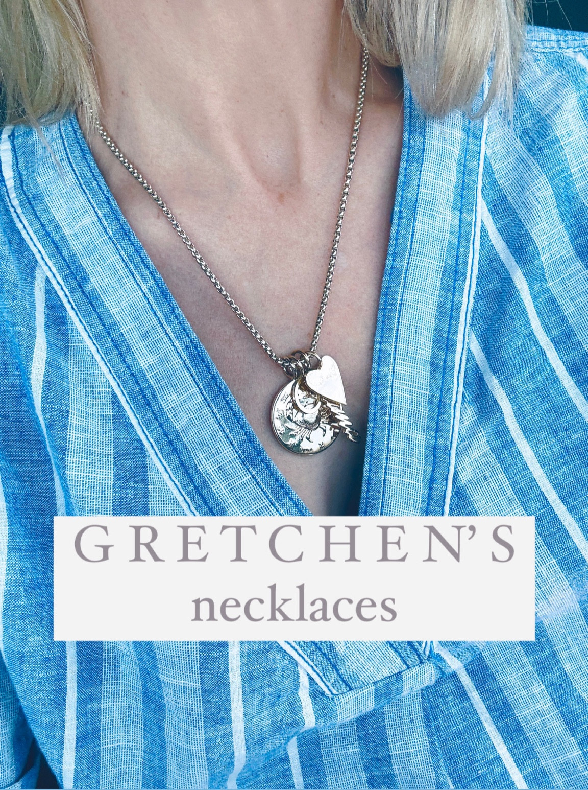 Gretchen’s gold charm necklace stack. 

#LTKSeasonal #LTKOver40 #LTKStyleTip