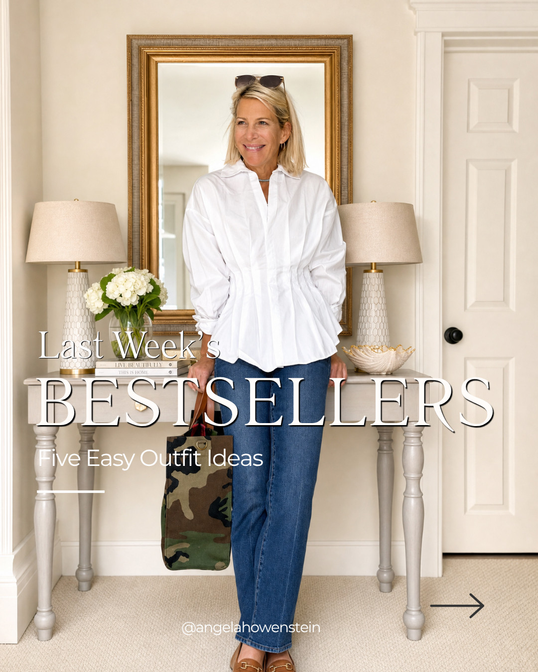 Here are last week’s best sellers! 🤍 I rounded up five easy outfit ideas featuring the pieces you loved most—from everyday denim to polished tops and versatile layers.

👩‍💻 LTK PRO TIPS
❤️ Heart = Support my posts ;-)
🔖 Save = Get sale & restock alerts for the things you love!
📋 Lists = Keep favorites organized (List ideas: Christmas, Birthdays, and Vacations!)
📲 Share = Send lists and products to a friend (or your daughters like me).
💬 Comment = Ask me anything, and I’ll answer. ;-)

#LTKootd #LTKSeasonal #LTKOver40