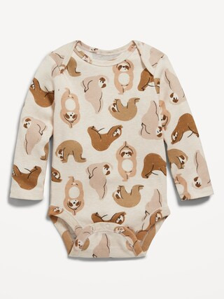 Unisex Long-Sleeve Printed Bodysuit for Baby | Old Navy (US)