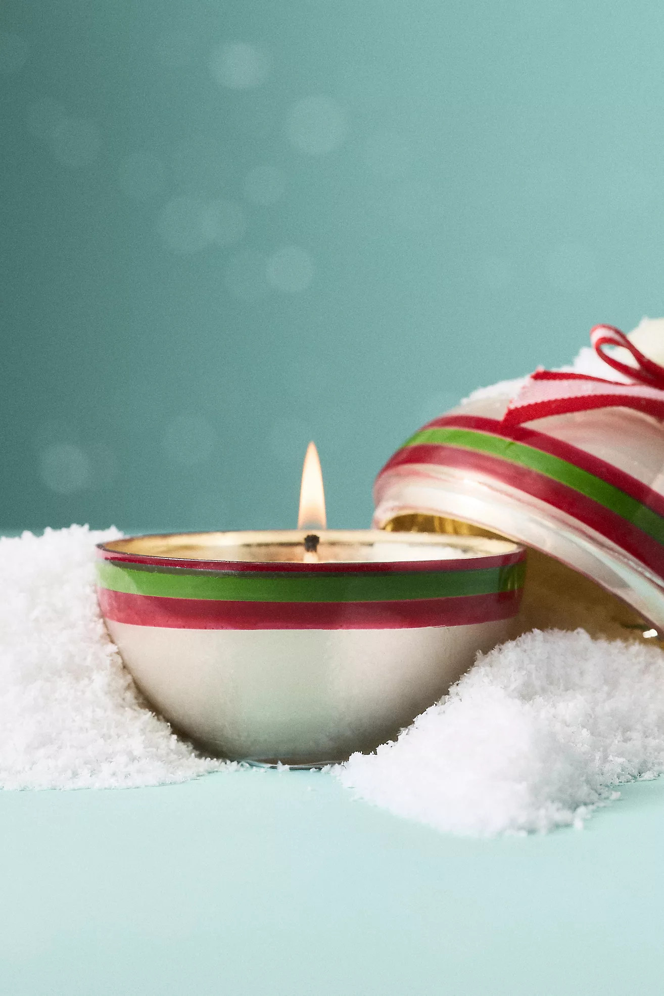 Modern Ornament Woody Fresh Balsam & Cedarwood Glass Candle | Anthropologie (US)