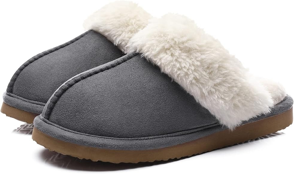 Litfun Women's Fuzzy Memory Foam Slippers Fluffy Winter House Shoes Indoor and Outdoor | Amazon (CA)