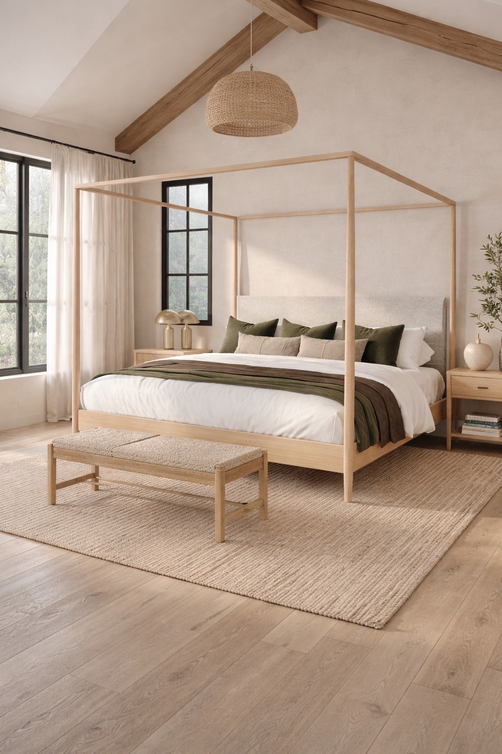 Brand new solid wood canopy bed on sale under $580 in all sizes 🤯🤯🤯 best price I’ve ever seen!!! Looks SO high end!  

#LTKHome #LTKdayinmylife #LTKSaleAlert