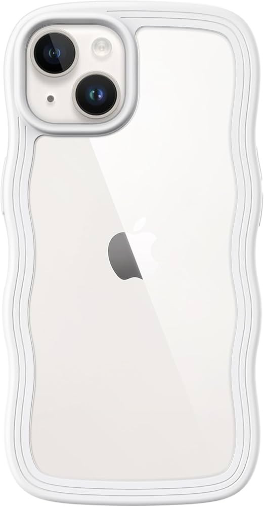 JETech Cute Case for iPhone 14 6.1-Inch, Wave Frame Curly Shape Shockproof Phone Cover for Women ... | Amazon (US)