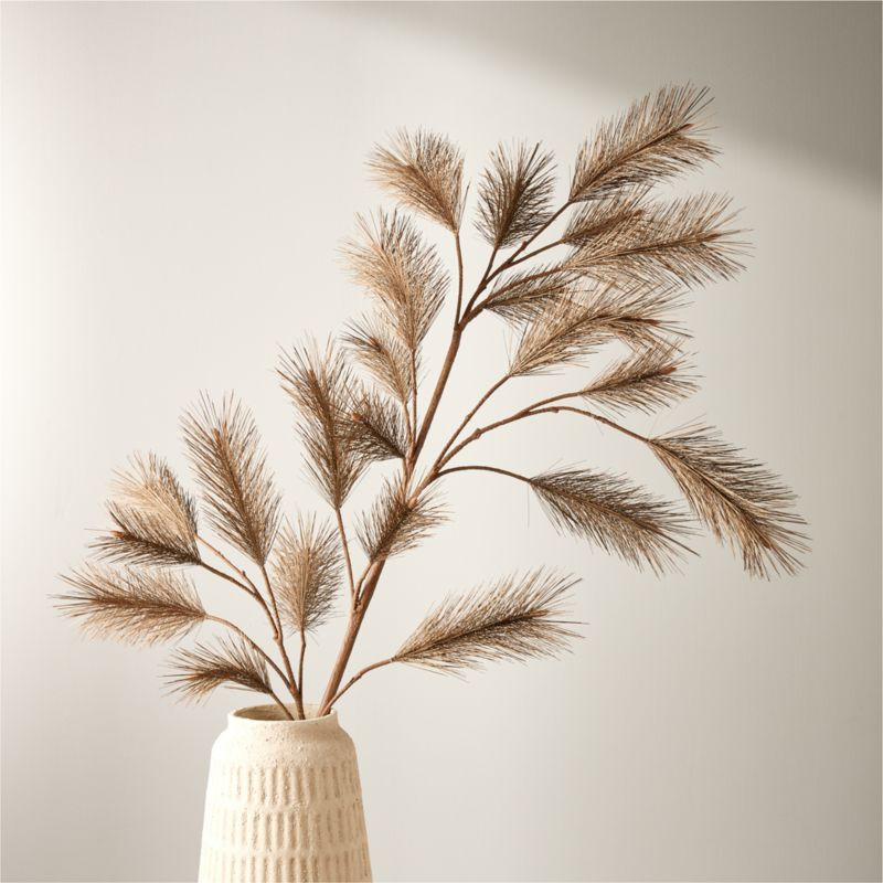 Faux Bronze Needle Pine Holiday Stem 60" | CB2 | CB2