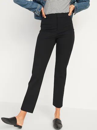 High-Waisted Pixie Straight Ankle Pants for Women | Old Navy (US)