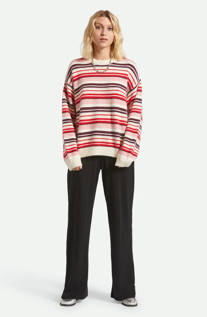 Cozy Stripe Crewneck Sweater | Nordstrom