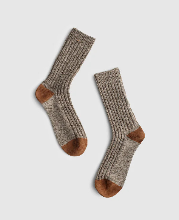 Ribbed Crew Socks in Wool Blend | Madewell