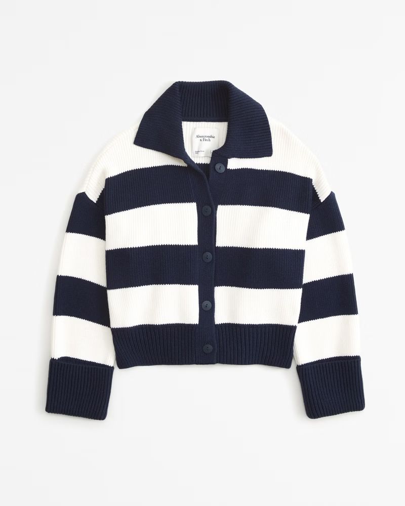 Women's Collared Cardigan | Women's New Arrivals | Abercrombie.com | Abercrombie & Fitch (US)