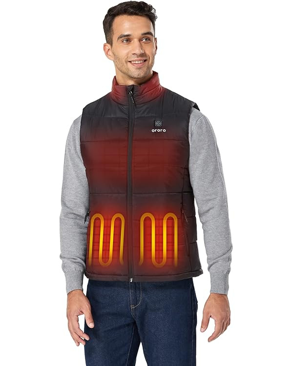 ORORO Men's Lightweight Heated Vest with Battery Pack | Amazon (US)