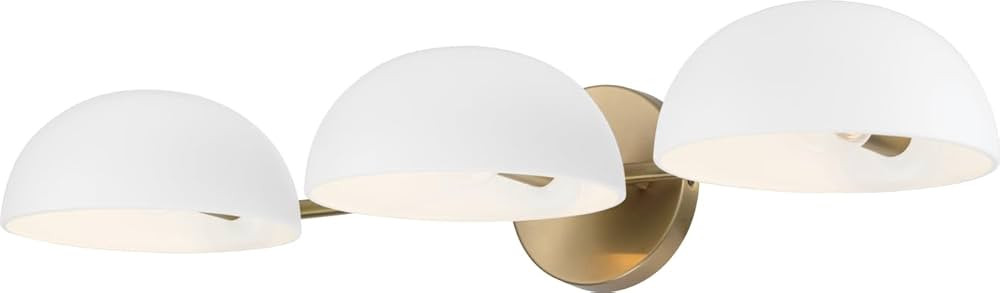 Capital Lighting 151431AW Reece Modern Retro/Vintage Art Deco Matte White Metal Shades Bath Vanit... | Amazon (US)