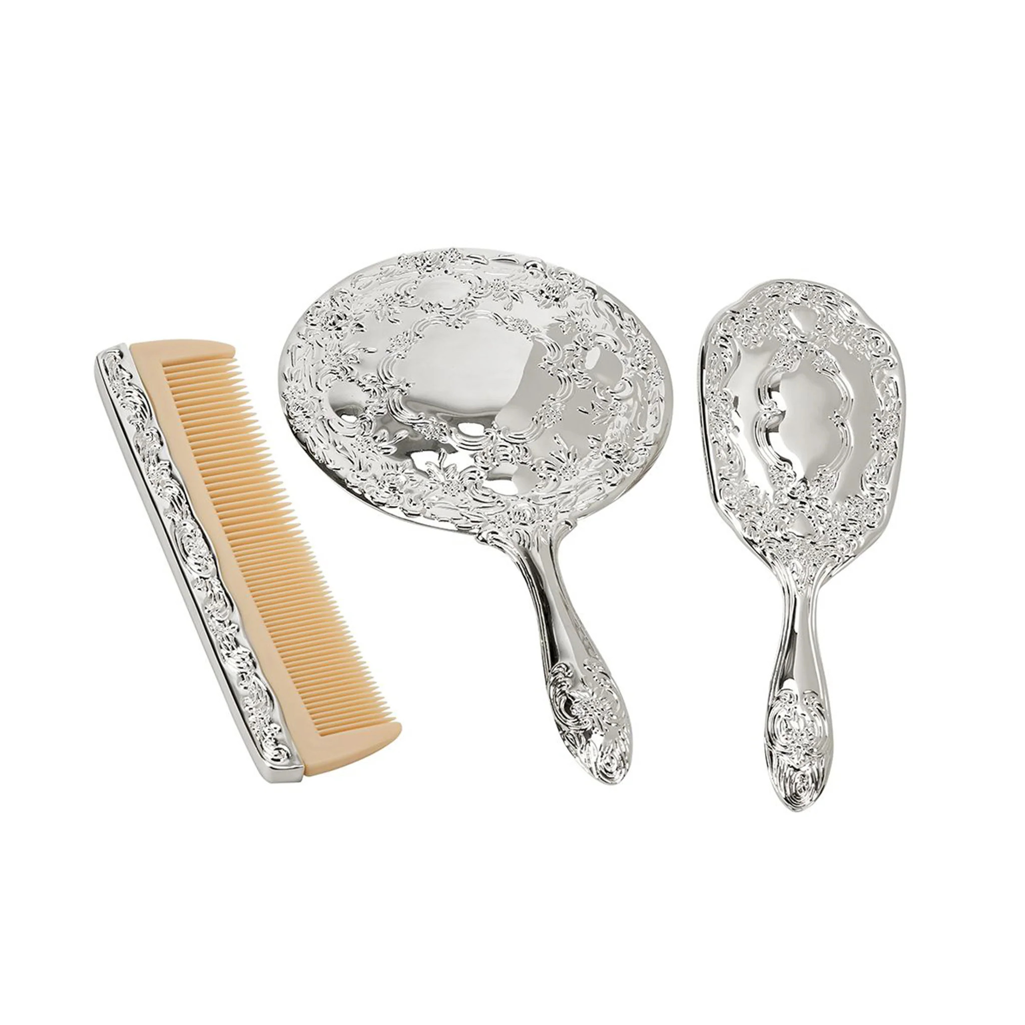 Ornate Vanity Set with Comb, Brush & Mirror | Creative Gifts International