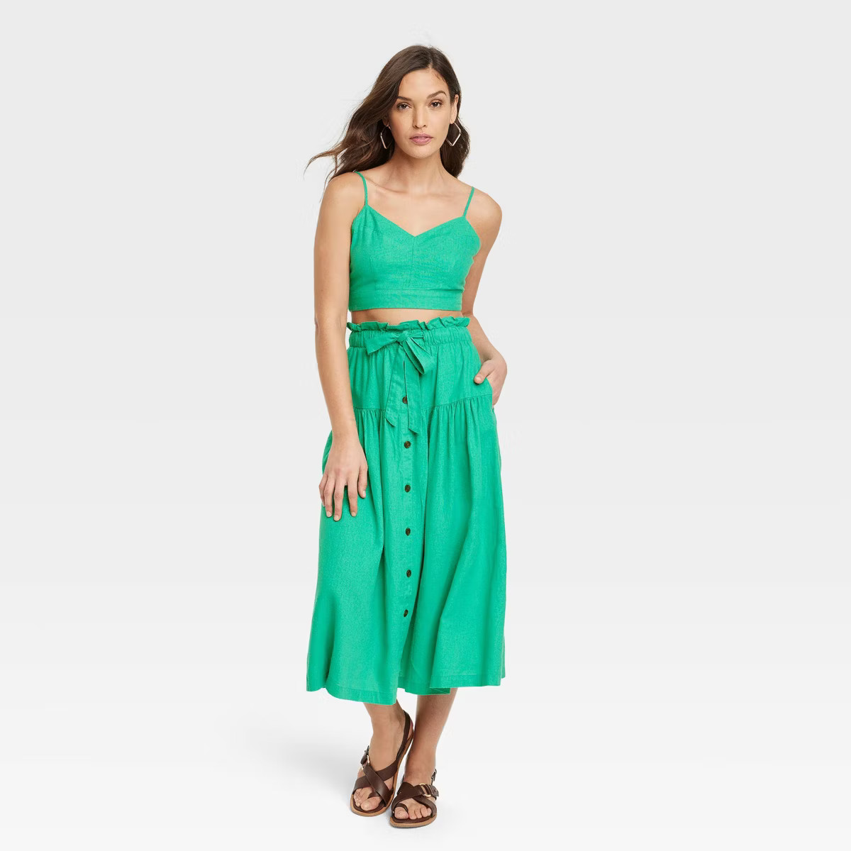 Women's Bra Tank Top - Universal Thread™ Green S | Target