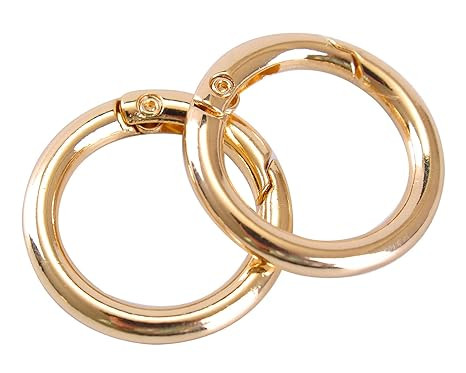 VanEnjoy 2/4/10/18/40 pcs O Ring for Purse Strap,1 inch Spring Rings for Handbag and Keys,2PCS Go... | Amazon (US)