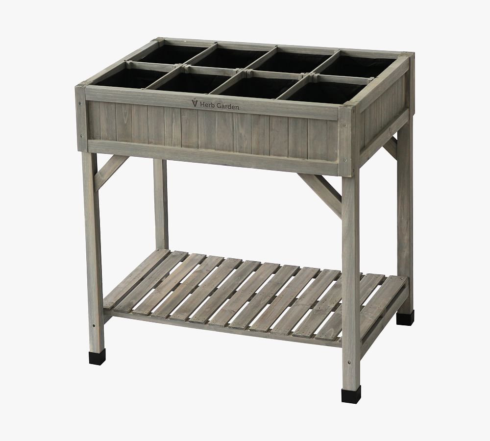 Cedar 8-Pocket Herb Garden Bed | Pottery Barn (US)