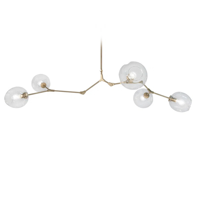 Maclean 5 - Light Sputnik Modern Linear Chandelier | Wayfair North America