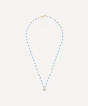 18ct Gold Classic Evil Eye Bead Necklace | Liberty London (UK)