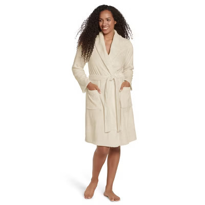 Jockey Women's Plush Robe S-M Sandy Shimmer | Target