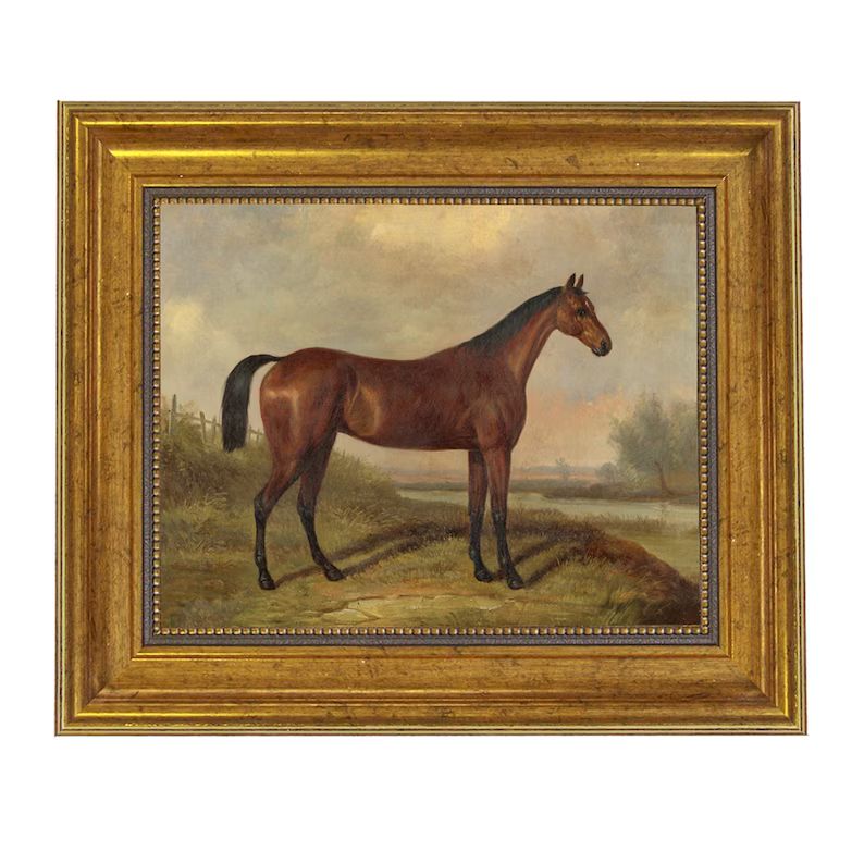 Hunter In a Landscape Painting by William Barraud (c.1845) Oil Painting Print Reproduction on Can... | Etsy (US)