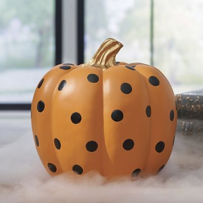 Large Dot Designer Pumpkin | Grandin Road | Grandin Road