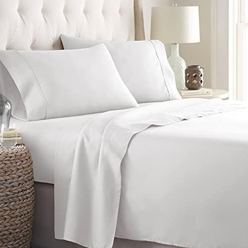 Danjor Linens White King Size Bed Sheets Set - 6 pc Soft Bedding & Pillowcases Set w/ Deep Pocket... | Amazon (US)