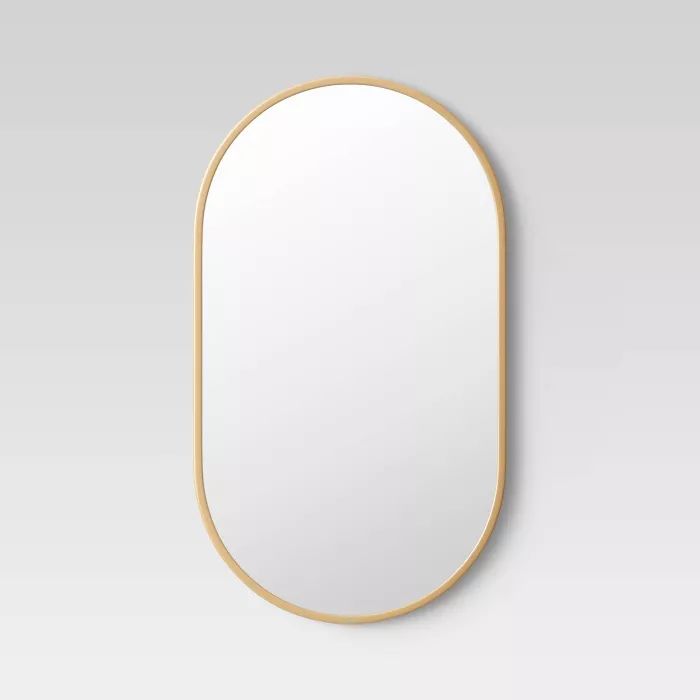 16"x28" Stamped Metal Mirror Brass - Project 62™ | Target