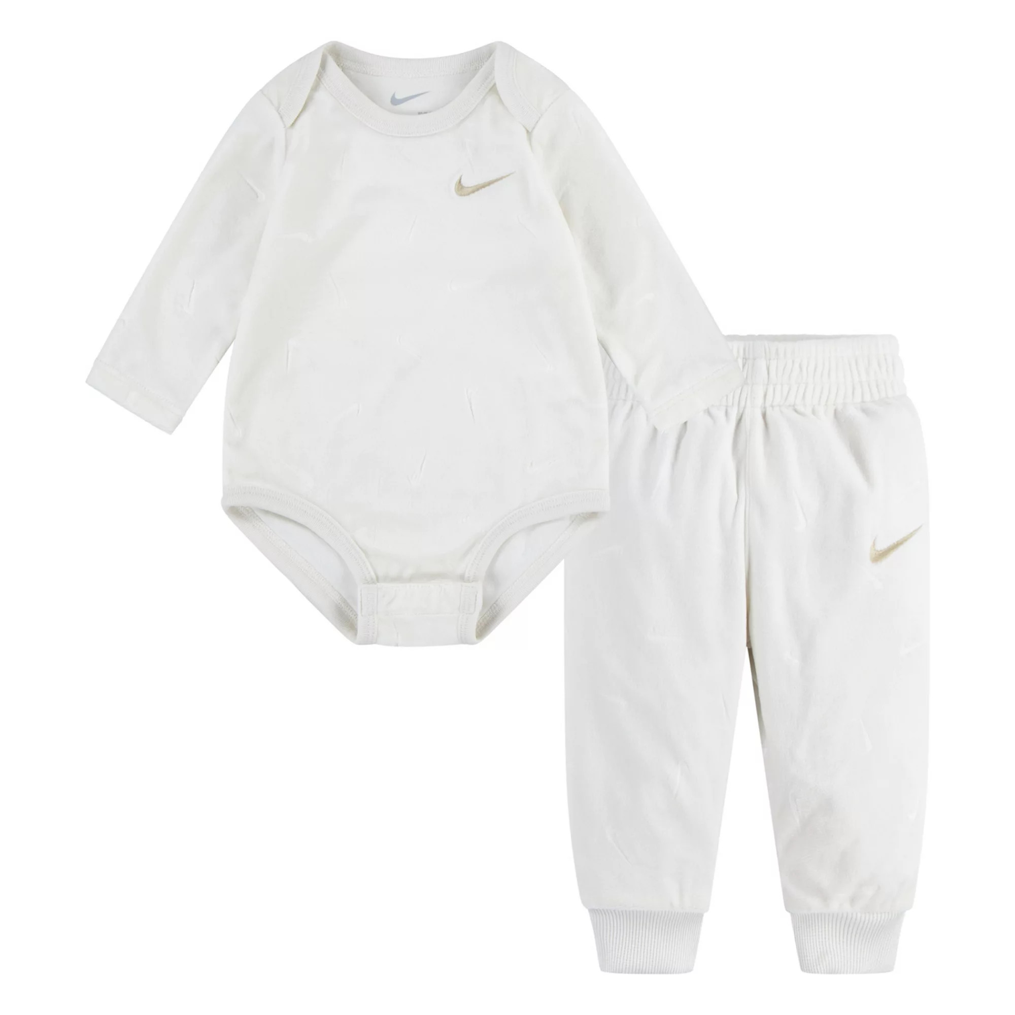 Newborn Baby Nike Velour Long Sleeve Bodysuit and Sweatpants 2-Piece Set | Kohl's