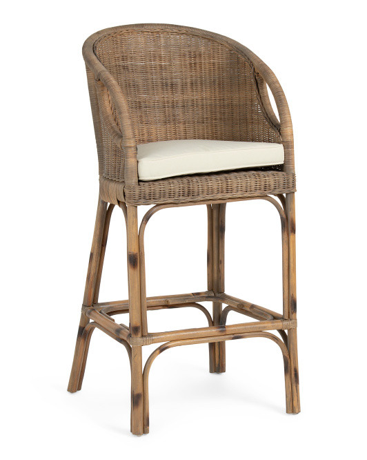 Daphnie Rattan Bar Stool | TJ Maxx