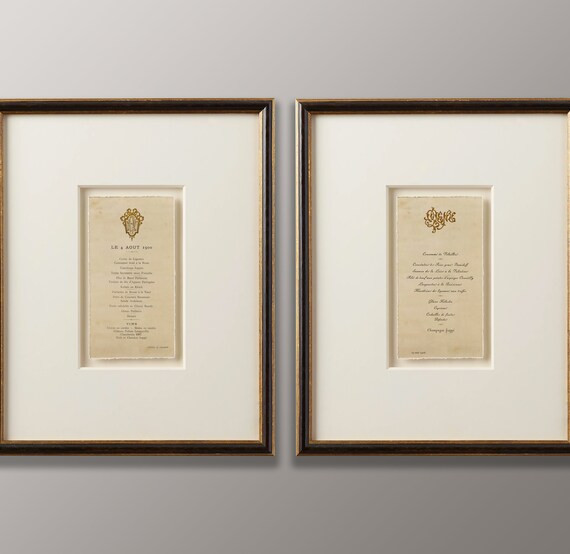 Collection of Vintage French Menus Paris Wall Art for - Etsy | Etsy (US)