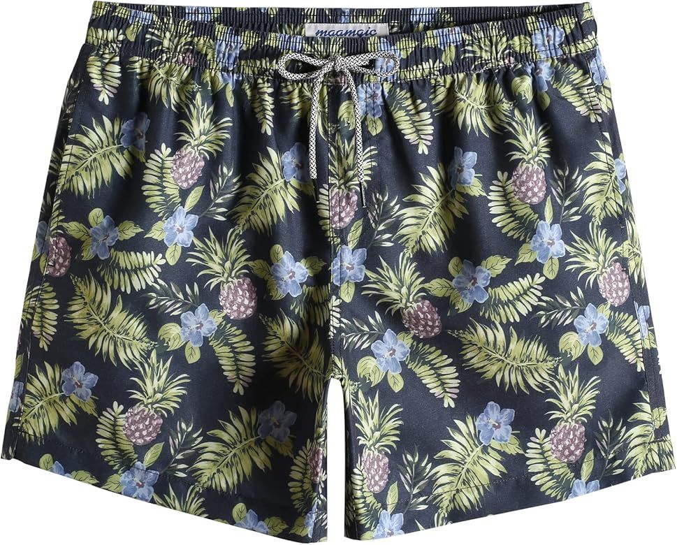 maamgic Mens Swim Shorts 5" Quick Dry Swim Trunks Bathing Suits Beach Shorts with Mesh Lining Poc... | Amazon (US)