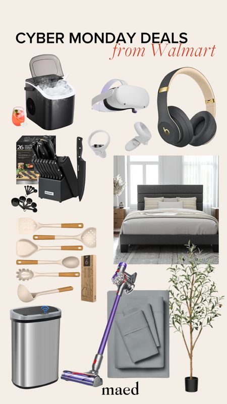 Cyber Monday finds, Walmart finds, cyber Monday deals, cyber Monday home finds, bed frame for less, kitchen wear for less, beats headphones, sale, virtual reality sale, olive tree sale, vacuum sale, ice maker 

#LTKHoliday #LTKCyberWeek #LTKSeasonal