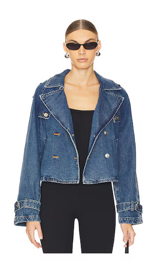 Sirus Jacket in Blue Denim | Revolve Clothing (Global)
