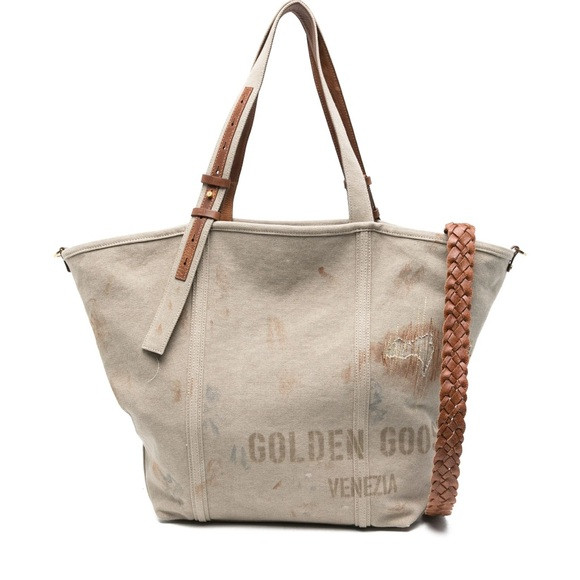 Golden Goose Beige Canvas 24/7 tote | Poshmark