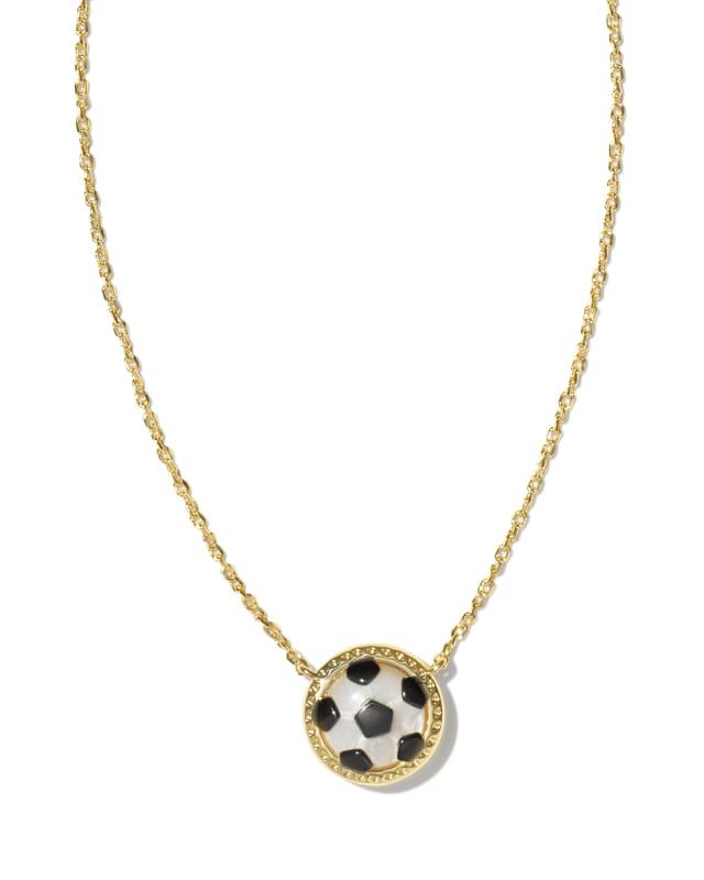 Soccer Gold Short Pendant Necklace in Ivory Mother-of-Pearl | Kendra Scott