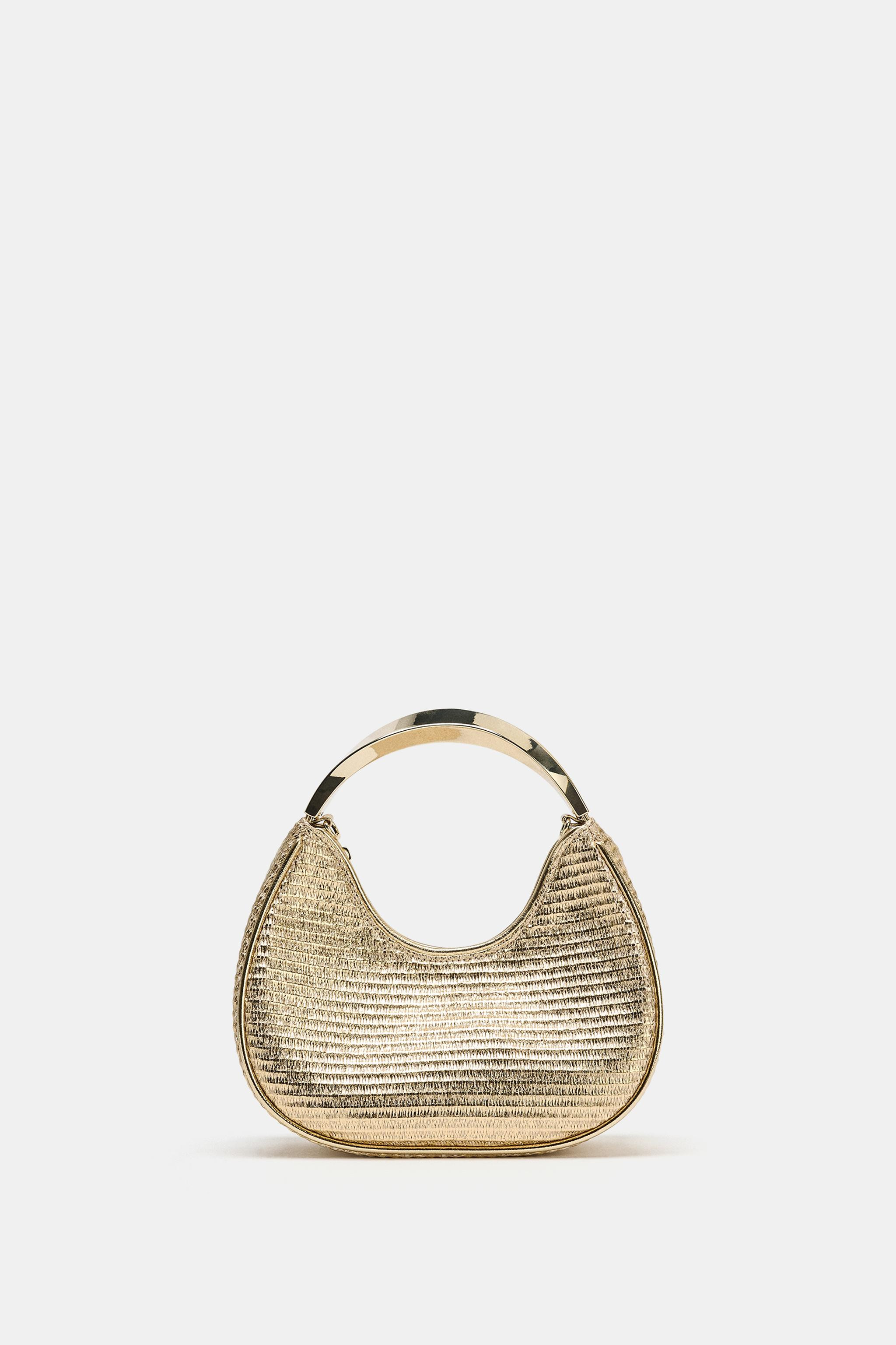 BAG WITH METALLIC HANDLE DETAIL | Zara US