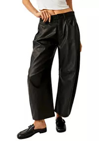 Free People Vegan Lucky You Barrel Pants | Belk