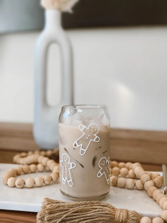 16oz Gingerbread Beer Glass  Christmas Beer Glass  Holiday | Etsy | Etsy (US)