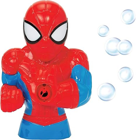 Little Kids Marvel Spider-Man Action Bubble Blower Machine, Includes Bubble Solution, Multi | Amazon (US)