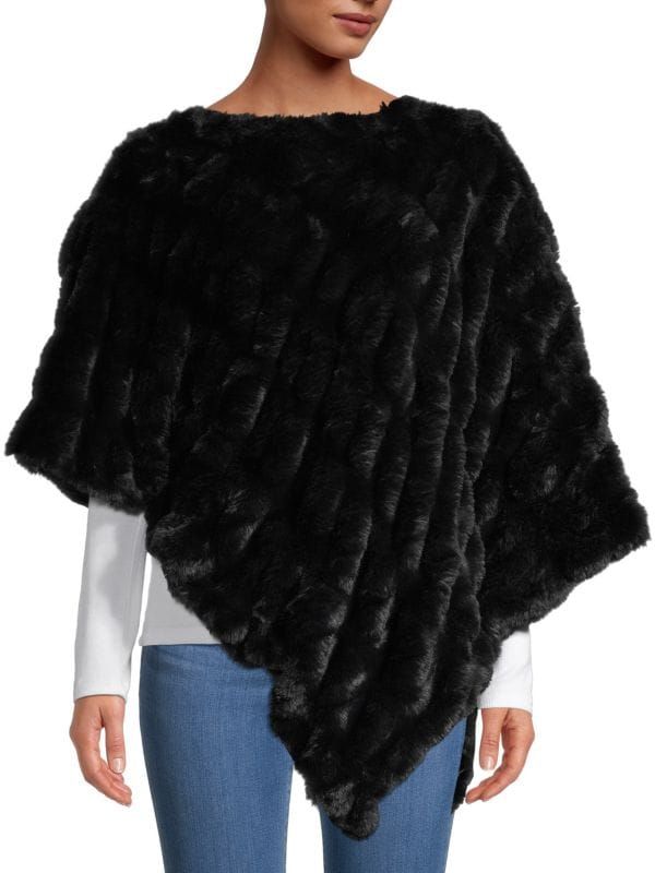 Faux Fur Poncho | Saks Fifth Avenue OFF 5TH (Pmt risk)