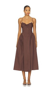 NIA Destene Dress in Chocolate from Revolve.com | Revolve Clothing (Global)