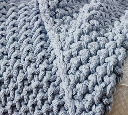 Bayside Seed Stitch Throw | Pottery Barn (US)